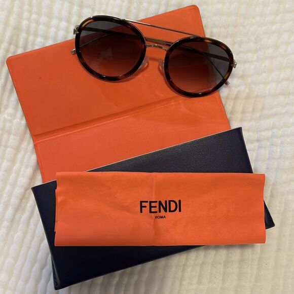 NWOT Fendi Tortoise Acetate Sunglasses - Picture 6 of 14